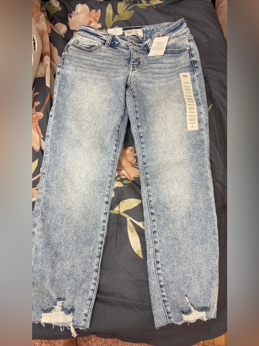 BKE Stella Straight-Leg Jeans - Light Wash Blue
